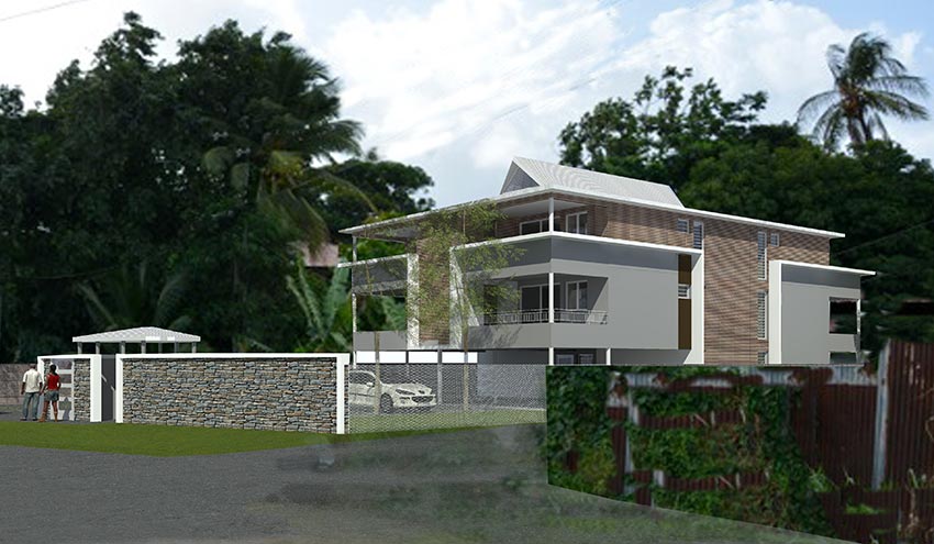 Cayenne, construction de logements par Daniel Dabilly, architecte