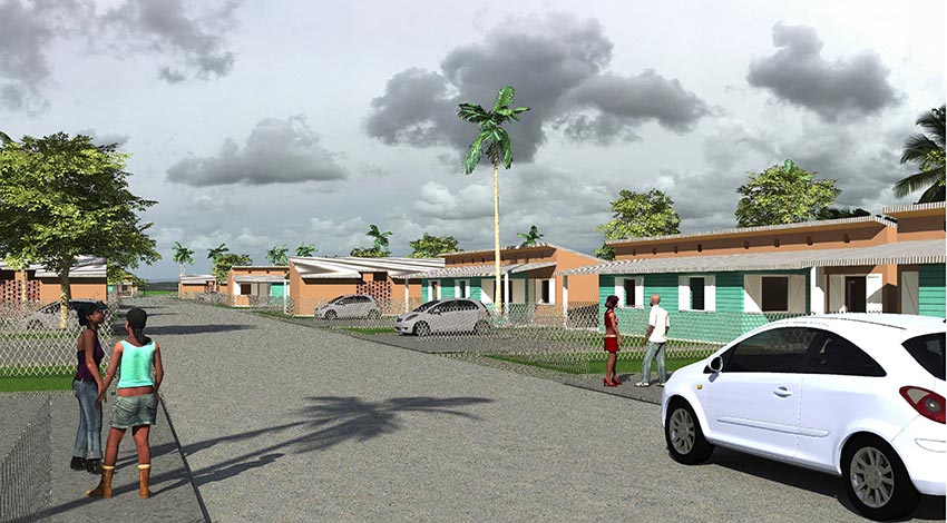 Sao Tome, construction de logements par Daniel Dabilly, architecte